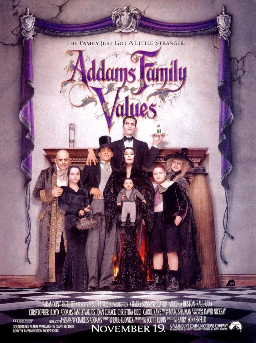 Фильм Семейные ценности Аддамсов (Addams Family Values): фото, видео,  список актеров - Вокруг ТВ.