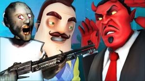 ГРЕННИ vs ПРИВЕТ СОСЕД 4 (Granny vs Hello Neighbor АНИМАЦИЯ)