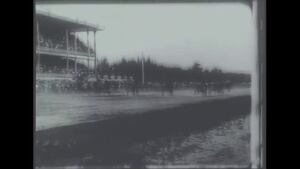 Кинохроника. 1922 г. Рысистые бега на ипподроме в Москве. Trotting races at the hippodrome in Moscow