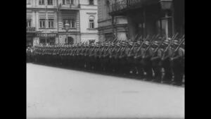 Кинохроника. Киев. Думская площадь. 1918 год. Kiev. Duma Square. 1918