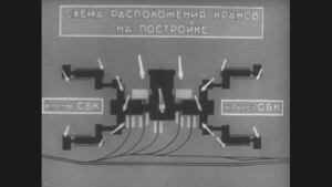 Кинохроника. Строительство МГУ имени М.В. Ломоносова 1949-1953. Lomonosov Moscow state University